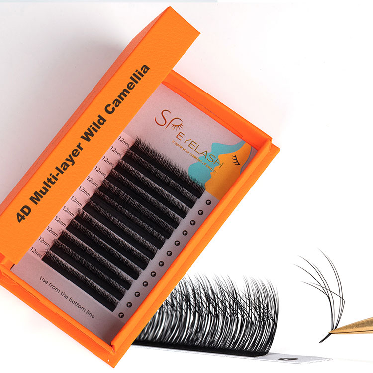 Multi-layer 4D Fluffy Camellia Wispy Lashes Extensions