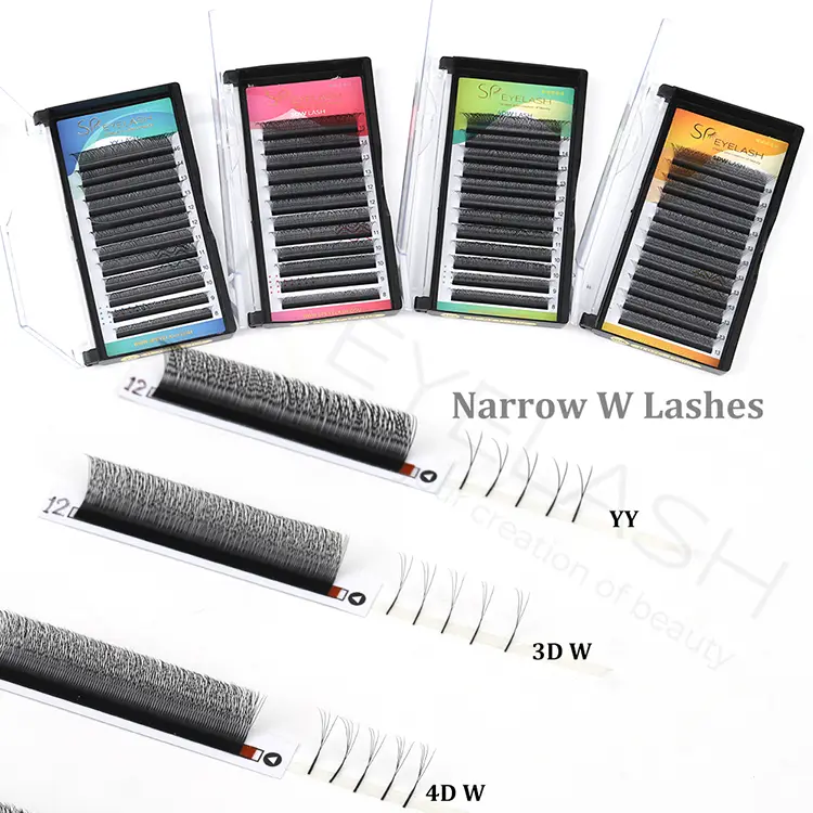 Narrow W-shaped Lashes