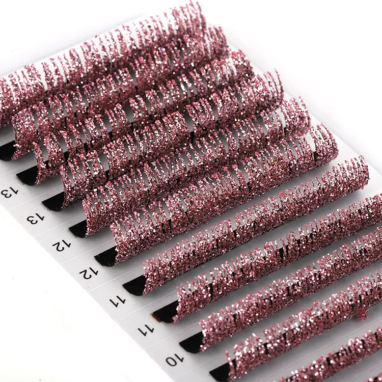 Pink Glitter shiny Lashes